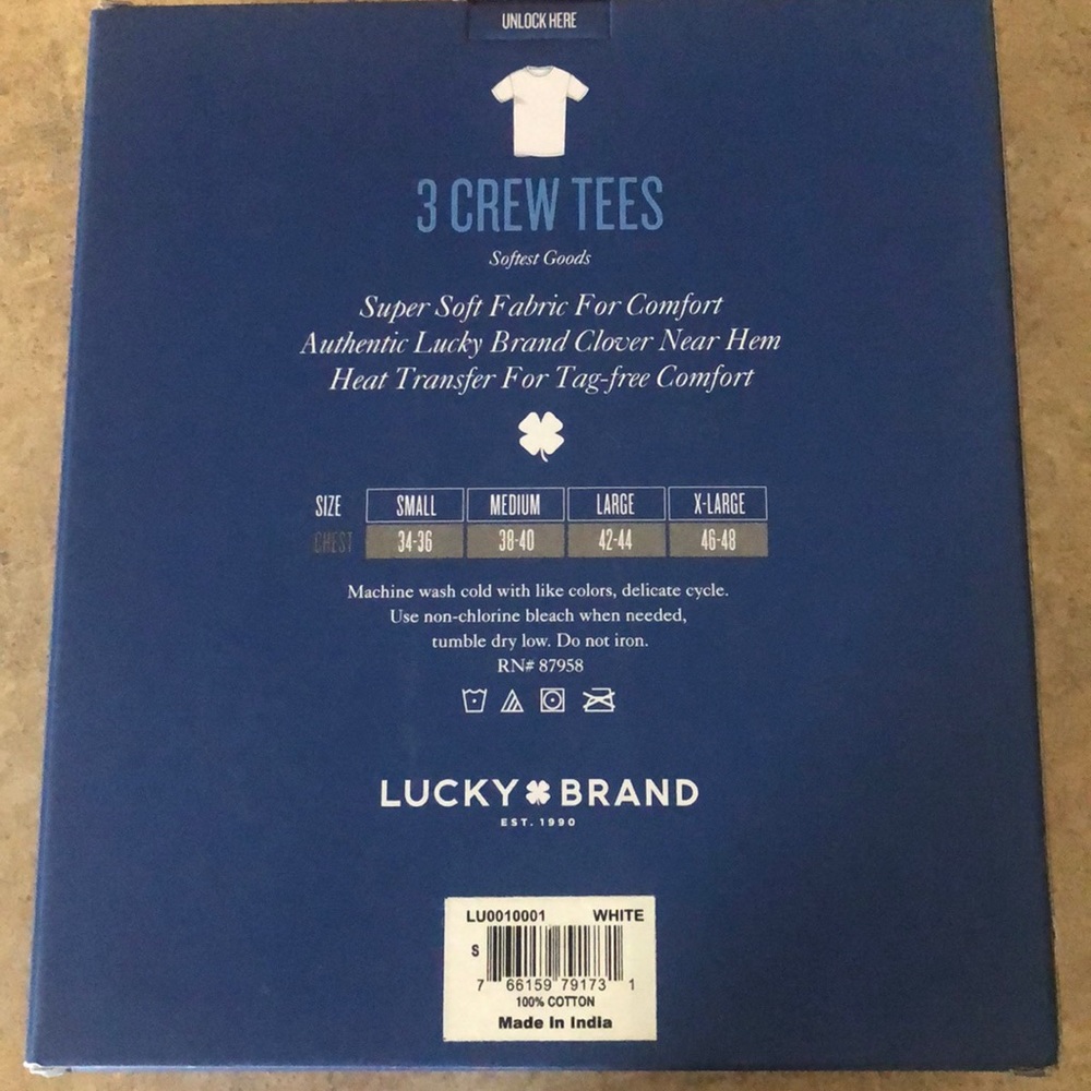 Lucky Brand 3 Crew Tees - Picture 2 of 2